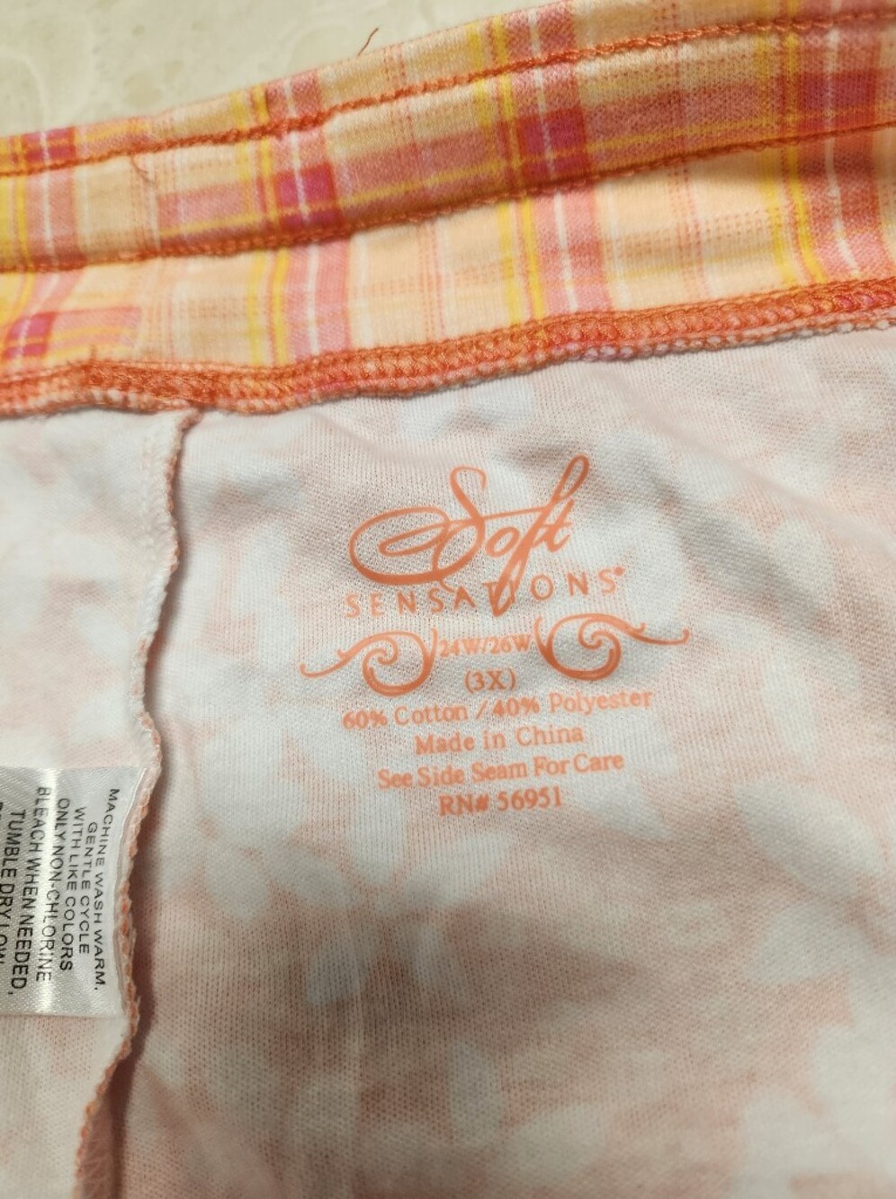 Plus Size Pajama Seperate Lot Size 3X Sleep Capri , Sleeveless Top - Picture 5 of 14